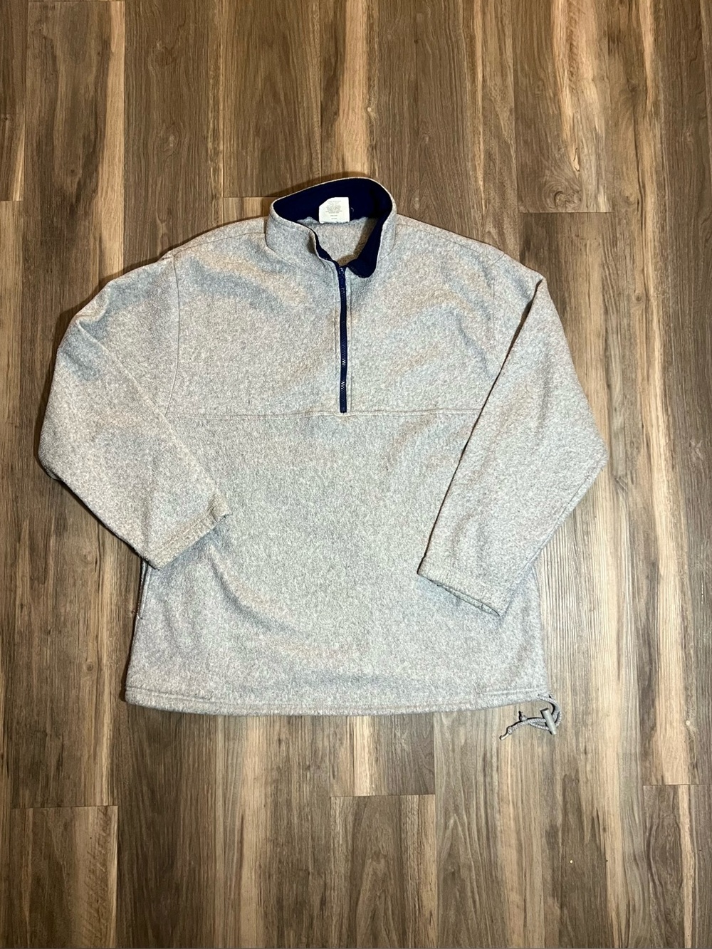Vintage Y2K Style Studio Fleece Quarter Zip Adult Size Large Essentials Basics